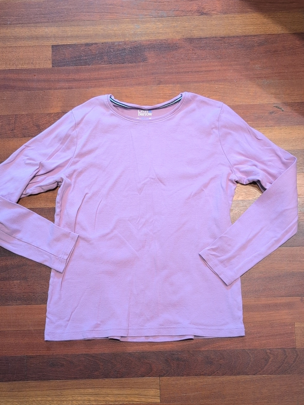 croft & barrow Purple Long-Sleeve Crew Tee